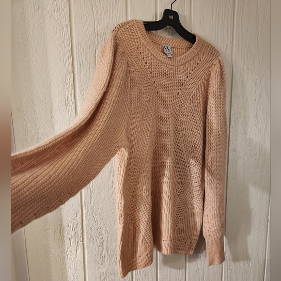 Worthington Ballon Sleeve Crew Neck Sweater - Picture 3 of 11